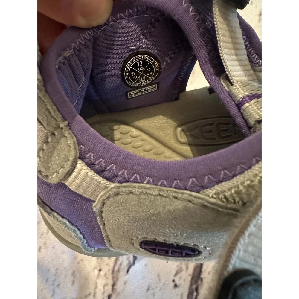 Girls keen‎ sandals size 13 gray purple